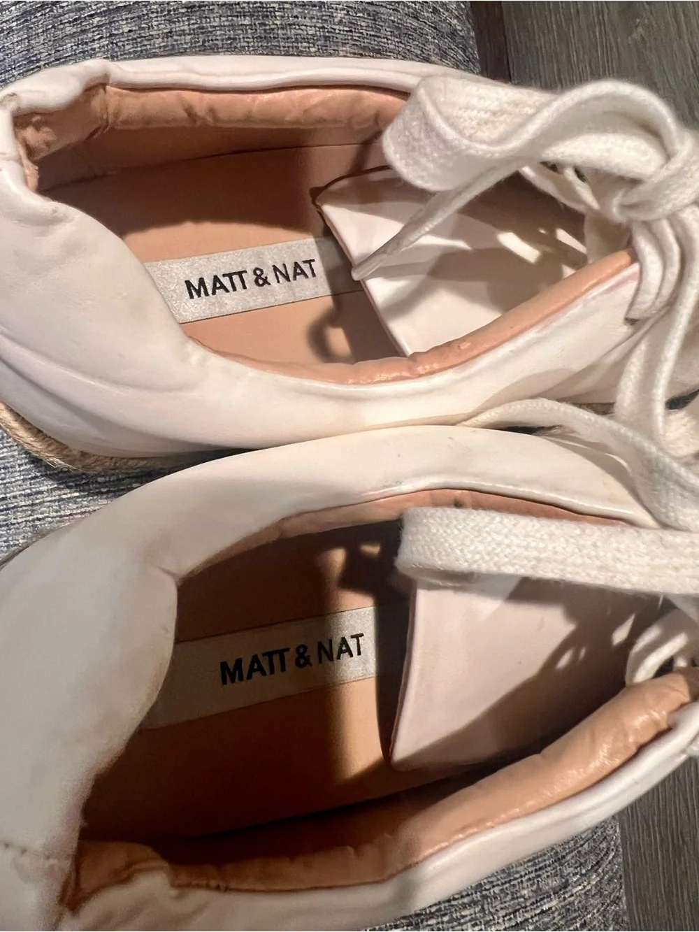 Matt & Nat Maia vegan leather espadrille sneakers size 9
